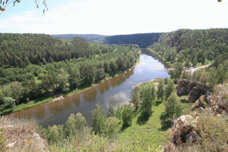 Башкирия. Река Юрюзань. На Родине Салавата Юлаева. Фото Флюра Нурлыгаянова.